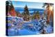 Sunrises Over Lake Tahoe CA-null-Stretched Canvas