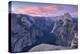 Sunset above Yosemite Valley and Half Dome, viewed from Glacier Point, Yosemite, California, USA. S-Adam Burton-Premier Image Canvas