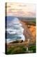 Sunset along Pt Reyes Seashore, San Francisco with oceans breaking along the California coast-David Chang-Premier Image Canvas