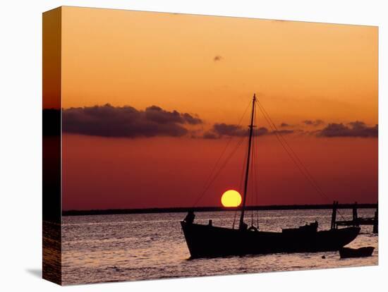 Sunset and Fishing Boats, Isla Mujeres, Mexico-Chris Rogers-Premier Image Canvas