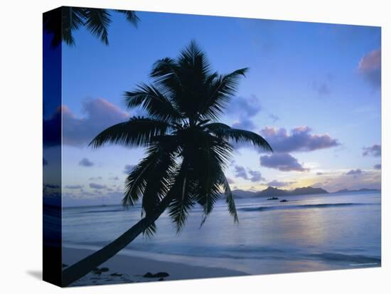 Sunset, Anse Severe, La Digue, Praslin Island in the Background, Seychelles, Indian Ocean, Africa-Lee Frost-Premier Image Canvas