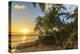 Sunset at beach near Wailea, Maui, Hawaii, USA-Stuart Westmorland-Premier Image Canvas