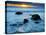 Sunset at Beach on Martha's Vineyard During Winter-James Shive-Premier Image Canvas