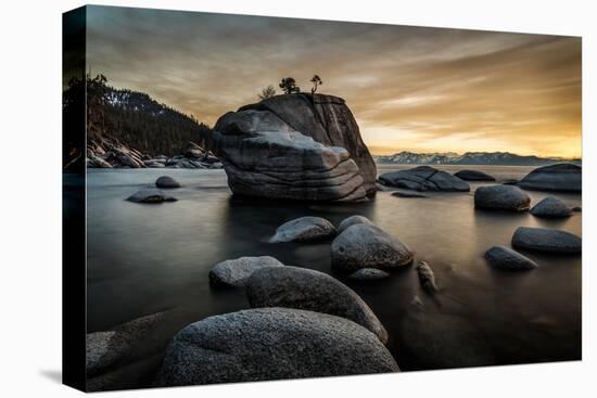 Sunset at Bonsai Rock in Lake Tahoe, Nevada-Raymond Carter-Premier Image Canvas