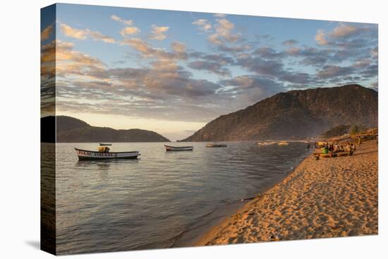 Sunset at Cape Maclear, Lake Malawi, Malawi, Africa-Michael Runkel-Premier Image Canvas