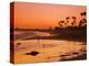 Sunset at Corona Del Mar Beach, Newport Beach, Orange County, California, United States of America,-Richard Cummins-Premier Image Canvas