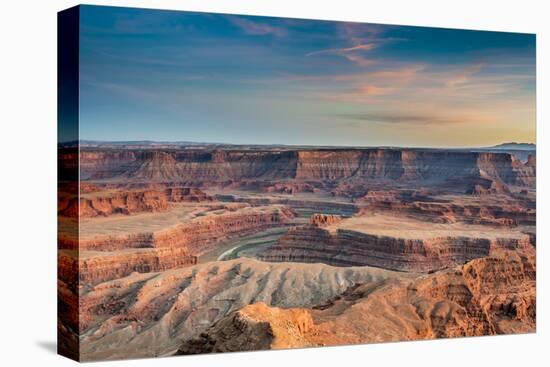 Sunset at Deadhorse Point SP, Colorado River and Canyonlands NP-Howie Garber-Premier Image Canvas