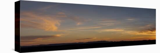 Sunset at edge of Erg Chebbi dunes, Errachidia Province, Meknes-Tafilalet, Morocco-null-Premier Image Canvas