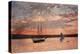 Sunset at Gloucester, 1880 (W/C & Graphite on Wove Paper)-Winslow Homer-Premier Image Canvas