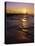 Sunset at Lighthouse, Lake MIchigan, MI-Mark Gibson-Premier Image Canvas