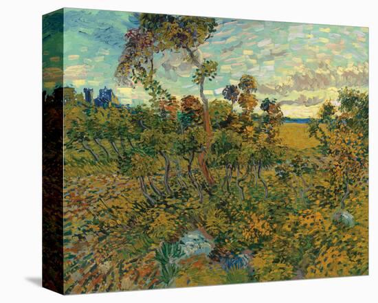 Sunset At Montmajour 1888 Stretched Canvas Print Vincent Van