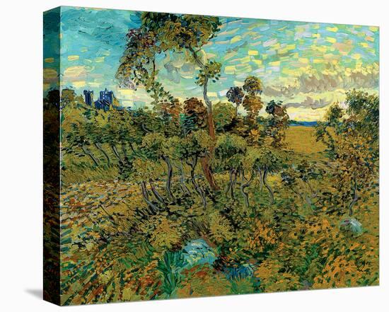 Sunset at Montmajour-Vincent van Gogh-Stretched Canvas