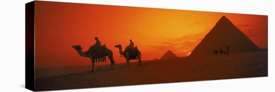 Sunset at Pyramids of Giza, Cairo, Egypt-Bill Bachmann-Premier Image Canvas