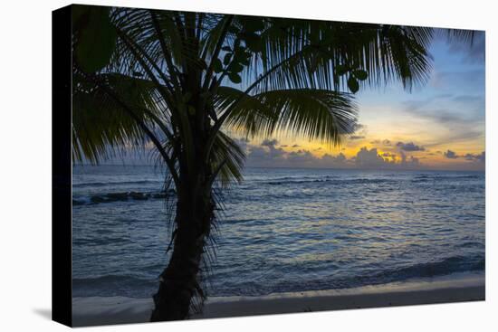 Sunset at Savannah Beach, Christ Church, Barbados, West Indies, Caribbean, Central America-Frank Fell-Premier Image Canvas