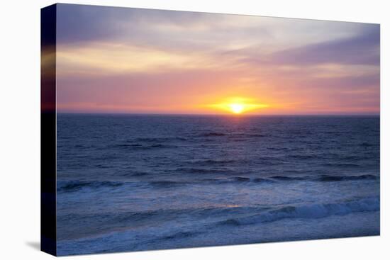 Sunset at the Ocean, Gleneden Beach State Wayside, Oregon, USA-Jamie & Judy Wild-Premier Image Canvas