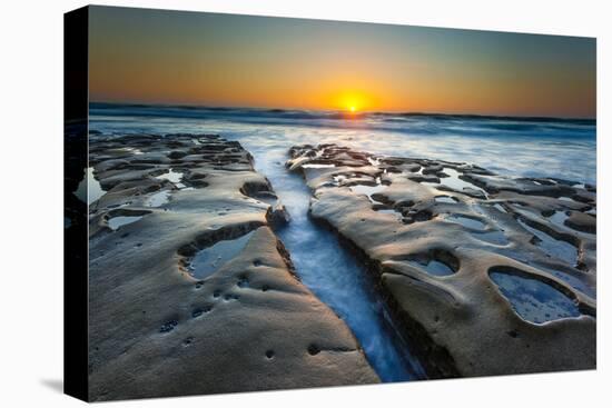 Sunset at Tide Pools in La Jolla, Ca-Andrew Shoemaker-Premier Image Canvas