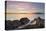 Sunset at Wildcat Cove, looking to Samish Bay and the San Juan Islands, Larrabee SP, Washington St-Alan Majchrowicz-Premier Image Canvas