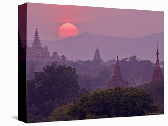 Sunset, Bagan (Pagan), Myanmar (Burma), Asia-Jochen Schlenker-Premier Image Canvas