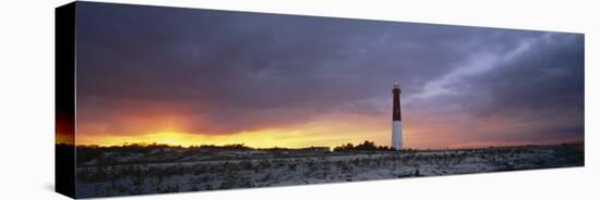 Sunset, Barnegat Lighthouse State Park, New Jersey, USA-null-Premier Image Canvas