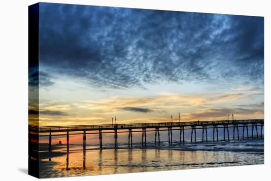 Sunset Beach Pier at Sunrise, North Carolina, USA-null-Premier Image Canvas