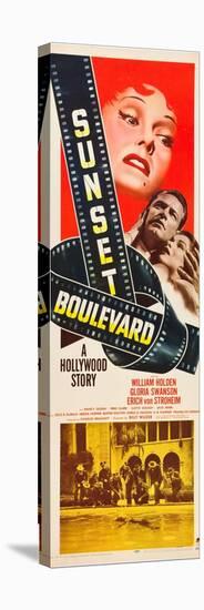 Sunset Boulevard, Gloria Swanson, William Holden, Nancy Olson, 1950-null-Stretched Canvas