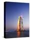 Sunset, Burj Al Arab Hotel, Dubai, United Arab Emirates, Middle East-Amanda Hall-Premier Image Canvas