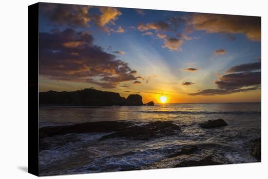 Sunset by the Southern Headland of Beautiful Playa Pelada Beach-Rob Francis-Premier Image Canvas