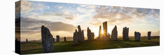 Sunset, Callanish Standing Stones, Isle of Lewis, Outer Hebrides, Scotland-Peter Adams-Premier Image Canvas
