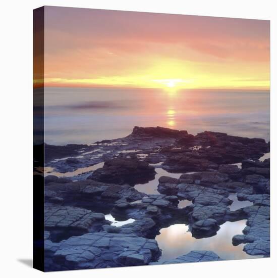 Sunset Cliffs Tidepools on the Pacific Ocean Reflecting the Sunset, San Diego, California, USA-Christopher Talbot Frank-Premier Image Canvas