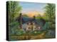 Sunset Cottage-Bonnie B. Cook-Premier Image Canvas