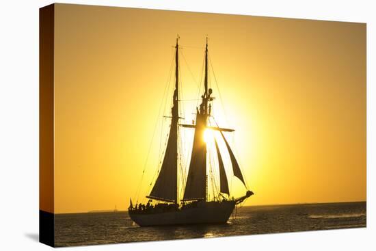 Sunset Cruise Schooner in Key West Florida, USA-Chuck Haney-Premier Image Canvas