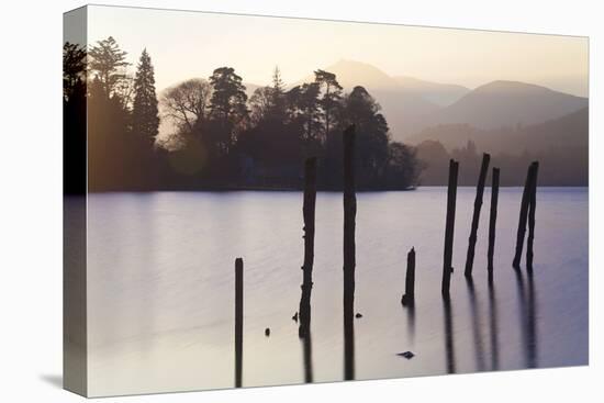 Sunset, Derwent Water, Lake District, Cumbria, UK-Peter Adams-Premier Image Canvas
