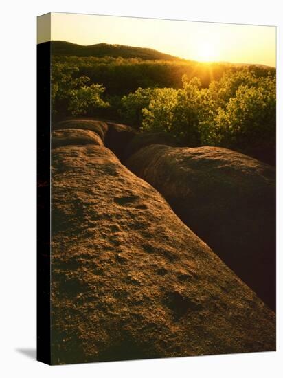 Sunset, Elephant Rocks Natural Area, Iron County, Missouri, USA-Charles Gurche-Premier Image Canvas