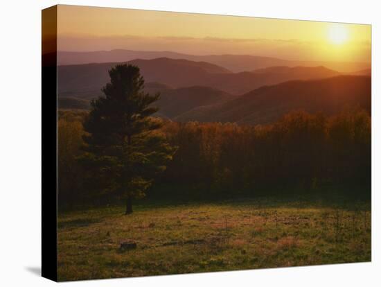 Sunset from Hazeltop Ridge, Shenandoah National Park, Virginia, USA-Charles Gurche-Premier Image Canvas