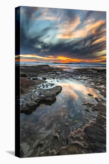 Sunset from the Tide Pools in La Jolla, Ca-Andrew Shoemaker-Premier Image Canvas