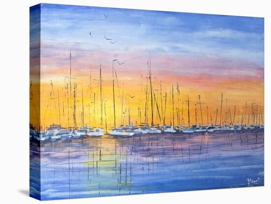 Sunset Harbour-Margaret Coxall-Premier Image Canvas