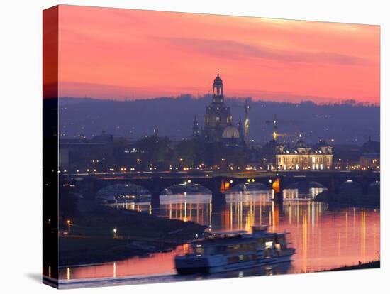Sunset in Dresden-null-Premier Image Canvas