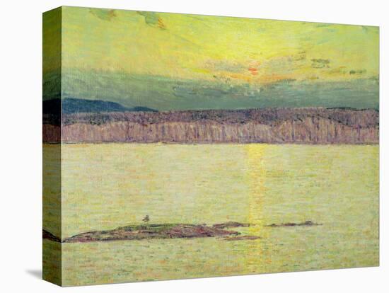 Sunset Ironbound, Mount Desert, Massachusetts, 1896-Childe Hassam-Premier Image Canvas