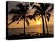 Sunset, Kihei, Maui, Hawaii, USA-Cathy & Gordon Illg-Premier Image Canvas