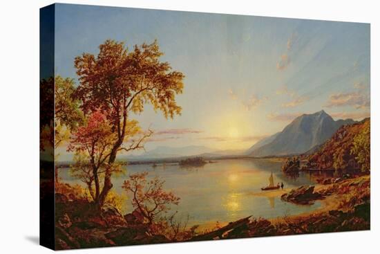 Sunset, Lake George, New York, 1867-Jasper Francis Cropsey-Premier Image Canvas