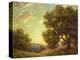 Sunset Landscape-Granville Redmond-Stretched Canvas