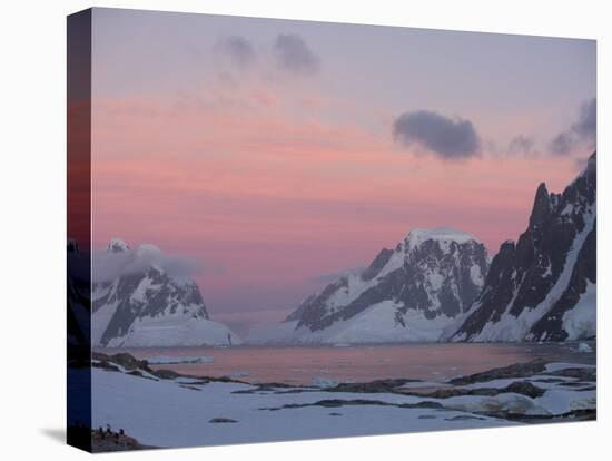 Sunset Light on Lemaire Channel, Antarctic Peninsula-Hugh Rose-Premier Image Canvas