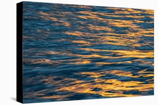 Sunset light on waters off Santa Cruz Island, Galapagos Islands, Ecuador.-Adam Jones-Premier Image Canvas