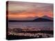 Sunset, looking from Bali to Java, Indonesia, Southeast Asia, Asia-Melissa Kuhnell-Premier Image Canvas