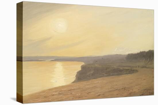 Sunset, Near Bournemouth, 1899 (Oil on Card)-James Hayllar-Premier Image Canvas
