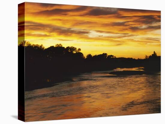 Sunset near Rexburg, Snake River, Idaho, USA-Charles Gurche-Premier Image Canvas
