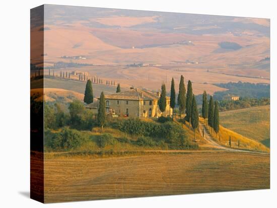 Sunset Near San Quirico D'Orcia, Val D'Orcia, Siena Province, Tuscany, Italy, Europe-Sergio Pitamitz-Premier Image Canvas