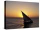 Sunset on a Felucca Fishing Boat, Tunisia-Michele Molinari-Premier Image Canvas