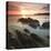 Sunset on Barricane Beach, Woolacombe, Devon, England. Summer-Adam Burton-Premier Image Canvas