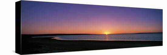 Sunset on Beach Australia-null-Stretched Canvas